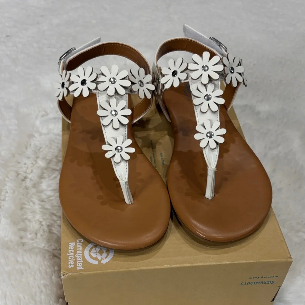 Thereabouts ,Size3 (Girl)White Floral Sandals - Picture 15 of 17
